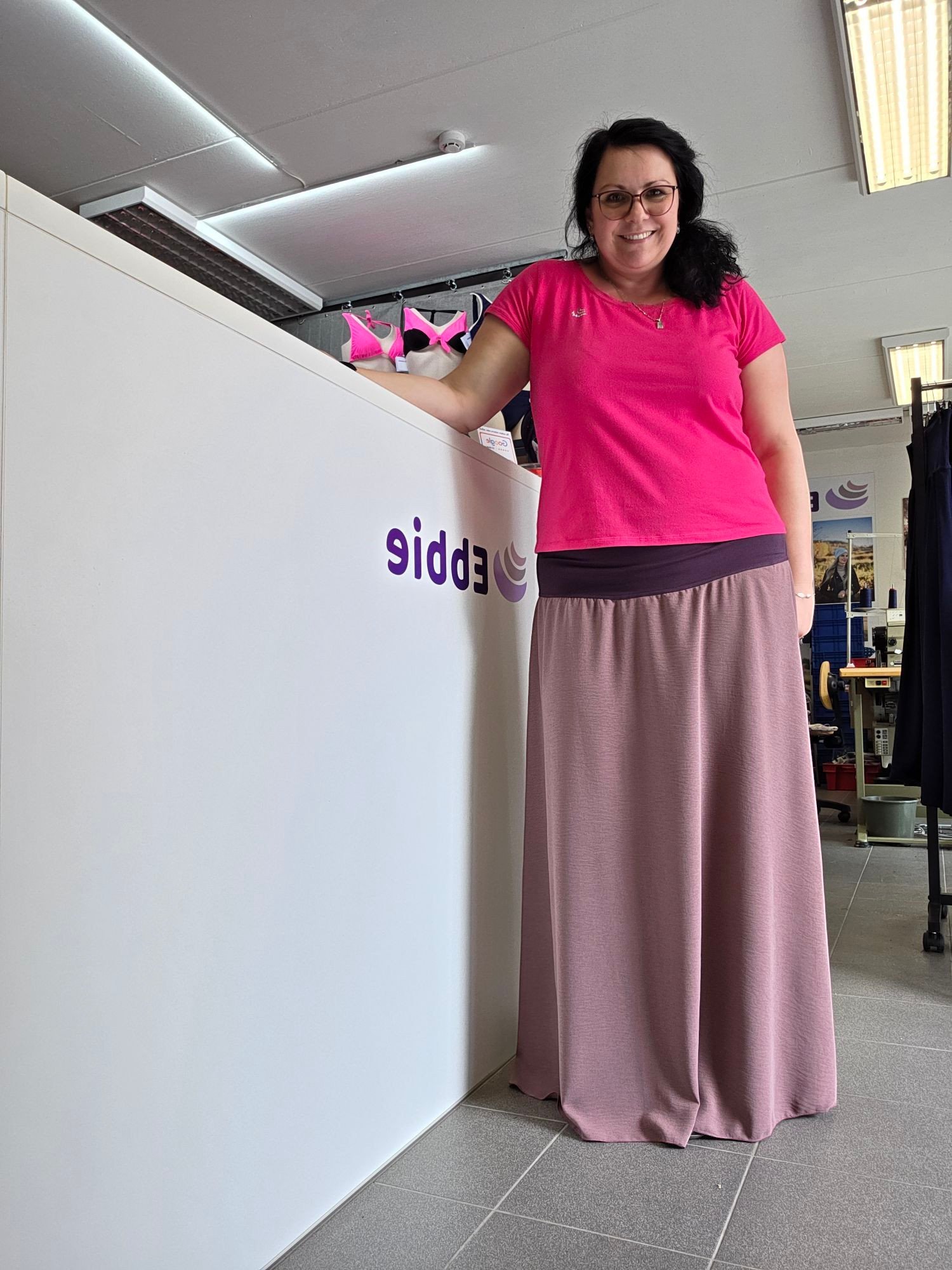 Sukně dlouhá mačkaná viskóza - KOSATEC – foto 2