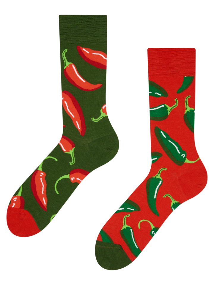 Veselé ponožky Chilli papričky